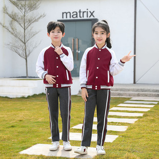 珠海香洲区小学生校服秋装 统一班服纯棉儿童学生装 套装 外套 长袖