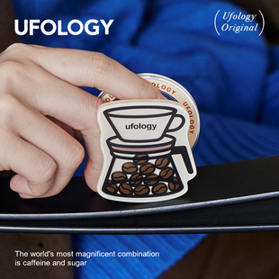 Ufology原创手机磁吸支架支持magsafe桌面便携苹果秋冬咖啡豆ins