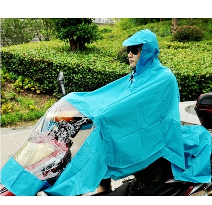 包邮 男女车罩 电瓶车摩托车电动车雨衣雨披单双人特大加长加厚带袖