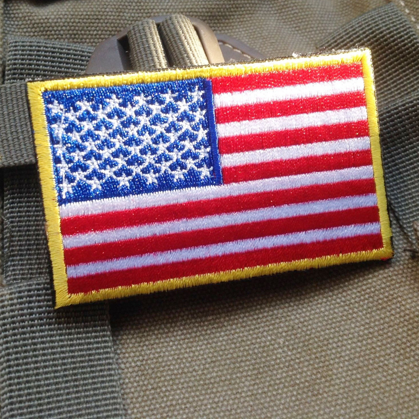 USA美国国旗魔术贴USA美国陆军军旗3D刺绣魔术贴臂章肩章军迷布贴