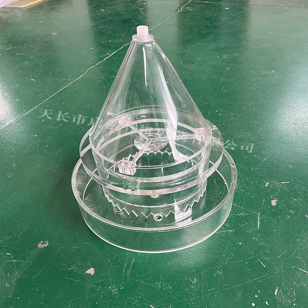 透明亚克力管有机玻璃管制品热弯螺纹攻丝法兰锥形实验仪器定制