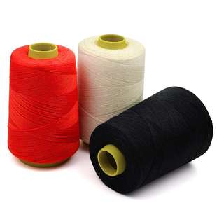 缝被子线棉线白色大卷家用缝补针线加粗缝纫机线黑色涤纶线手缝线