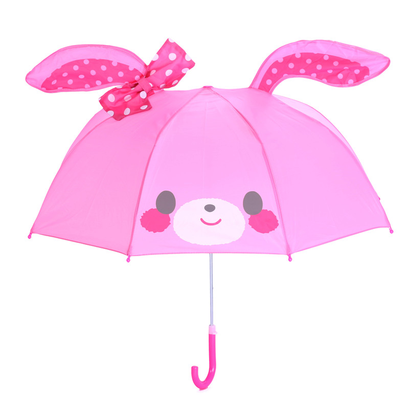 粉粉兔卡通雨伞女童宝宝小雨伞女孩雨伞公主伞小学生儿童伞遮阳伞