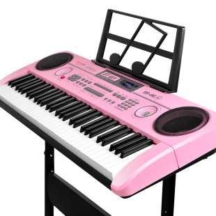儿童电子琴成人初学弹奏带话筒玩具女孩家用多功能钢琴