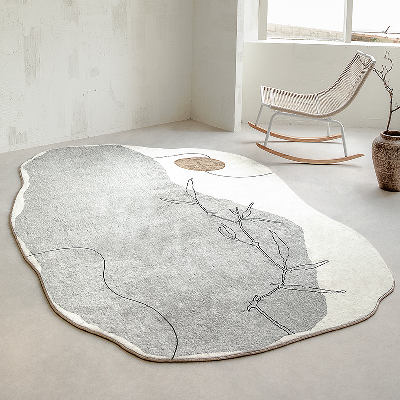 布鲁罗曼 ins风 原创设计野奢地毯客厅卧室床边垫房间侘寂日式