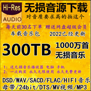 flac高品质mp3歌曲车载视频mv下载 DSD无损音乐HIFI母带音源包wav