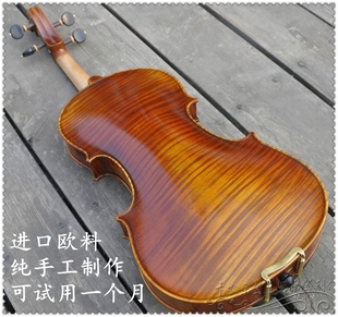 KNONUS卡农天然虎纹意大利进口料独整板成人专业纯手工高档小提琴