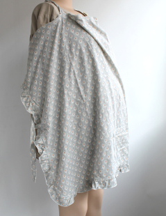 出口日本外出便携哺乳巾多用盖巾喂奶巾哺乳防走光遮羞布W417