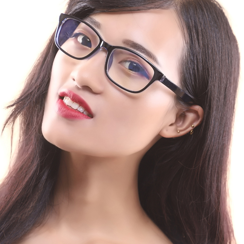 圆脸方形眼镜框大脸成品平光镜可配近视眼镜潮 近视眼镜男女网红款