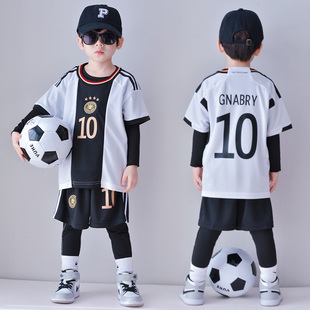 世界杯球衣德国队儿童足球服套装 春秋款 定制 速干运动训练服亲子装
