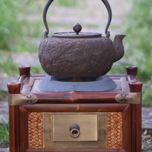老款 竹碳炉煮茶炉炭炉煮水竹炉茶事会客围炉煮茶烧炭茶炉仿古款 式