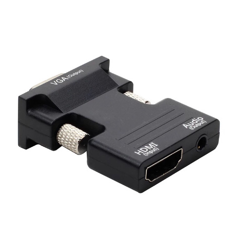 HDMI转VGA转接头转换器线母头带音频液晶显示器电视机智能电视投