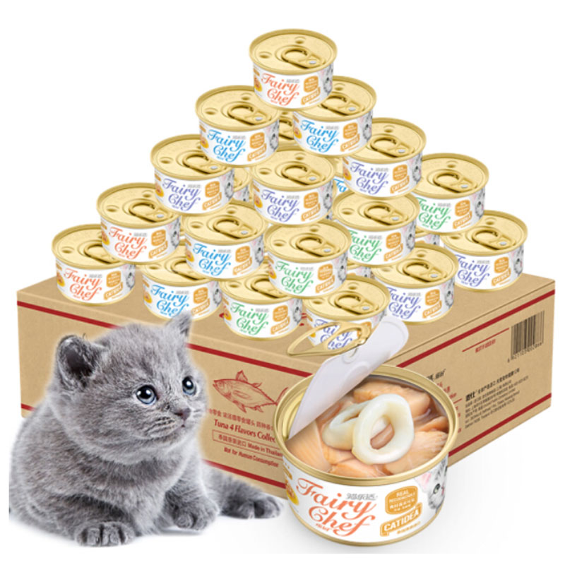 猫罐头猫乐适 整箱装 进口猫咪营养湿猫粮零食 75克X24罐 泰国原装