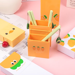 可爱可站立文具盒铅笔盒 多功能学生创意个性 折叠笔盒小清新笔筒式