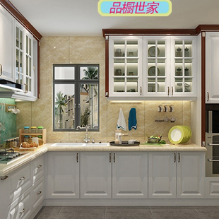 广州本地城同不锈钢橱柜整体定做厨房橱柜304不锈钢广州定制简约