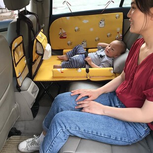 儿童车载床宝宝汽车后排睡觉神器自驾游充气床BB床汽车旅行气垫床