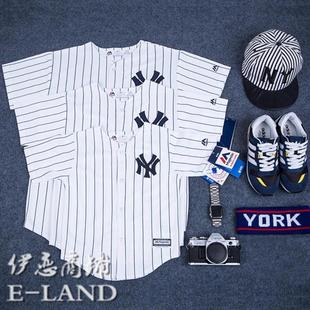 T恤 伊恋小铺棒球服NY纽约洋基扬基队Yankees儿童亲子情侣短袖