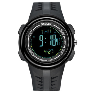 SMAEL斯麦尔8021运动蓝牙智能手表计步提醒手表支持ios安卓电子表