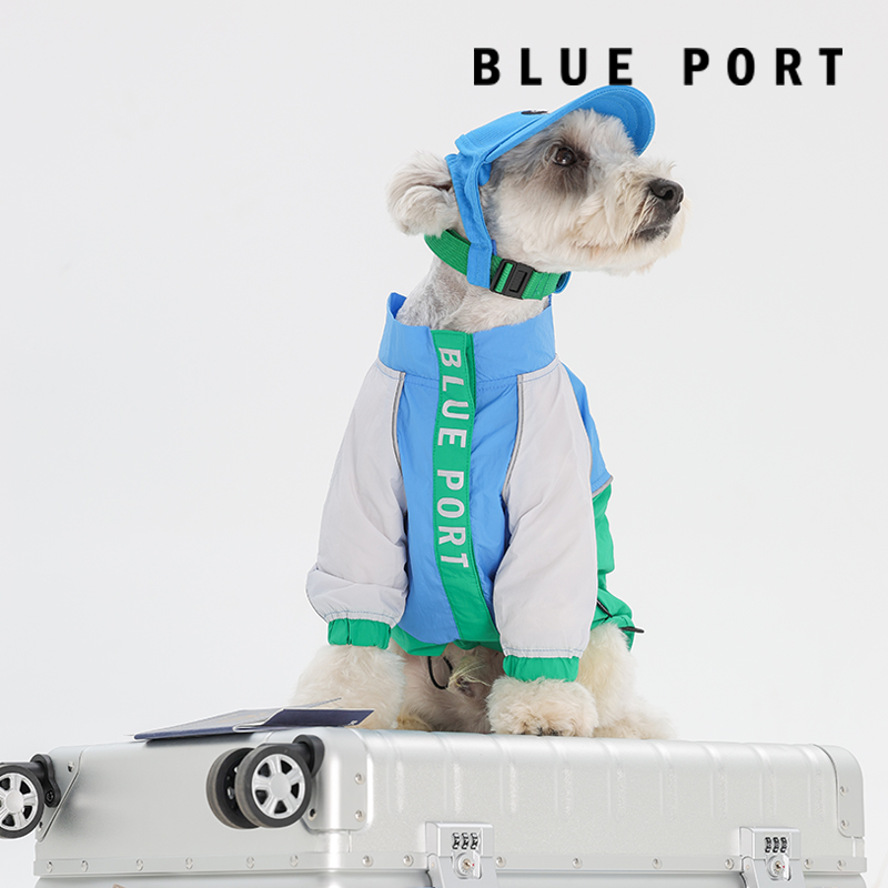 Blueport春夏宠物防风防泼水冲锋衣风衣外套中小型犬狗衣服雪纳瑞