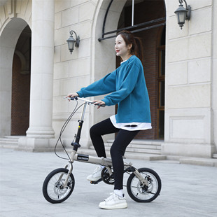 超轻便携成年大人上班代步单车小型轮 折叠自行车可放车后备箱式