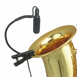 麦克风有线功放移动音箱用拾音器 乐器专用话筒电吹管萨克斯电容式