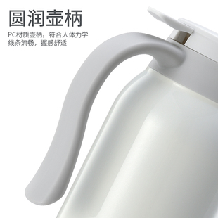 开水壶大容量咖啡壶专用盖子 尚可喜不锈钢保温壶创意家用按压式