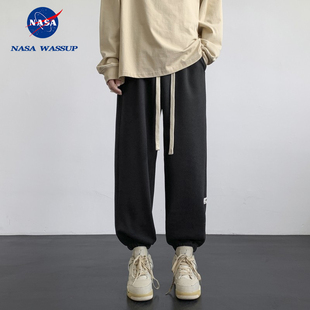 春秋九分裤 NASA 外穿宽松百搭潮牌长 休闲男士 WASSUP 运动韩版 新款