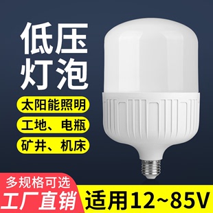 12v灯led照明灯36伏低压灯泡36v节能24v交直流夜市太阳能电瓶专用