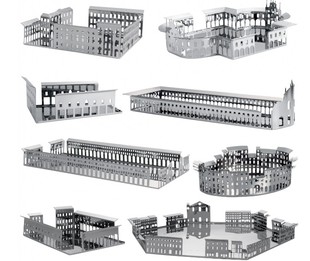 意大利进口 Diri系列不锈钢经典 饰果盘收纳储物盘现代 建筑美学装