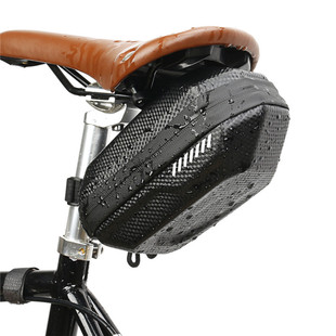 备 自行车后尾包防水碳纹大容量硬壳鞍座包车山地车座尾包骑行装