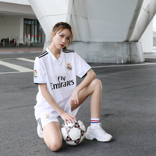 学生白色体育套装 足球服男女球衣 印数字LOGO队徽班服队服韩版