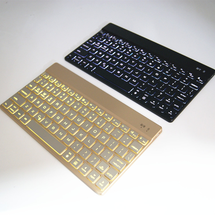 全新7色蓝牙键盘10寸静音适合笔记本平板手机超薄苹果华为小米