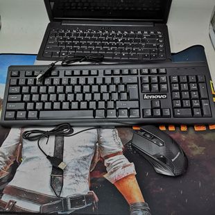 机电脑有线usb口键鼠套件 家用办公笔记本台式 联想键盘鼠标套装