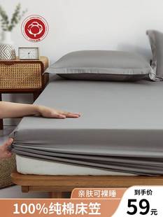 全棉床笠单件纯棉席梦思乳胶床垫保护套床单床罩全包防尘罩床套3