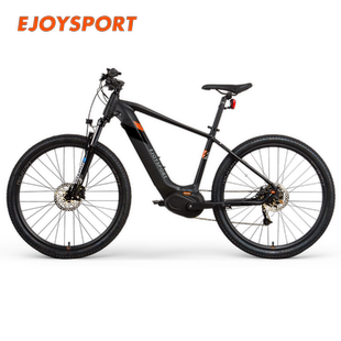 骑易运动MC02中置电机26寸锂电动助力单车9速油压碟刹山地自行车