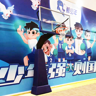 贵州益动未来大炮式 篮球架比赛训练专业 天津武清北辰球馆安装