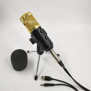 混响BM800麦克风电脑K歌语音话筒有线录音麦USB即插即用发F200TL