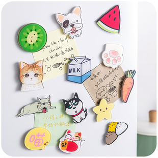 饰磁贴 创意动物水果动漫吸铁石家居装 可爱萌物冰箱贴韩国卡通个性
