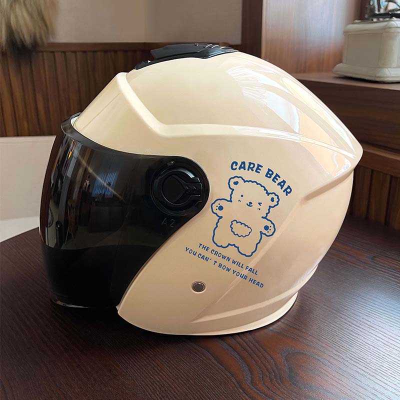 3C认证电动车头盔男女士四季 通用款 保暖卡通 摩托车安全帽冬季