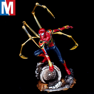 钢铁蜘蛛侠英雄远征手办人偶模型雕像汽车摆件礼物儿童玩具 优质版