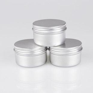 盒铝盒膏霜面霜手霜防晒霜空盒 多规格5g至150g小铝罐金属圆形分装