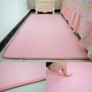 加厚简约现代珊瑚绒地毯客厅茶几卧室满铺床边毯榻榻米地垫可定制