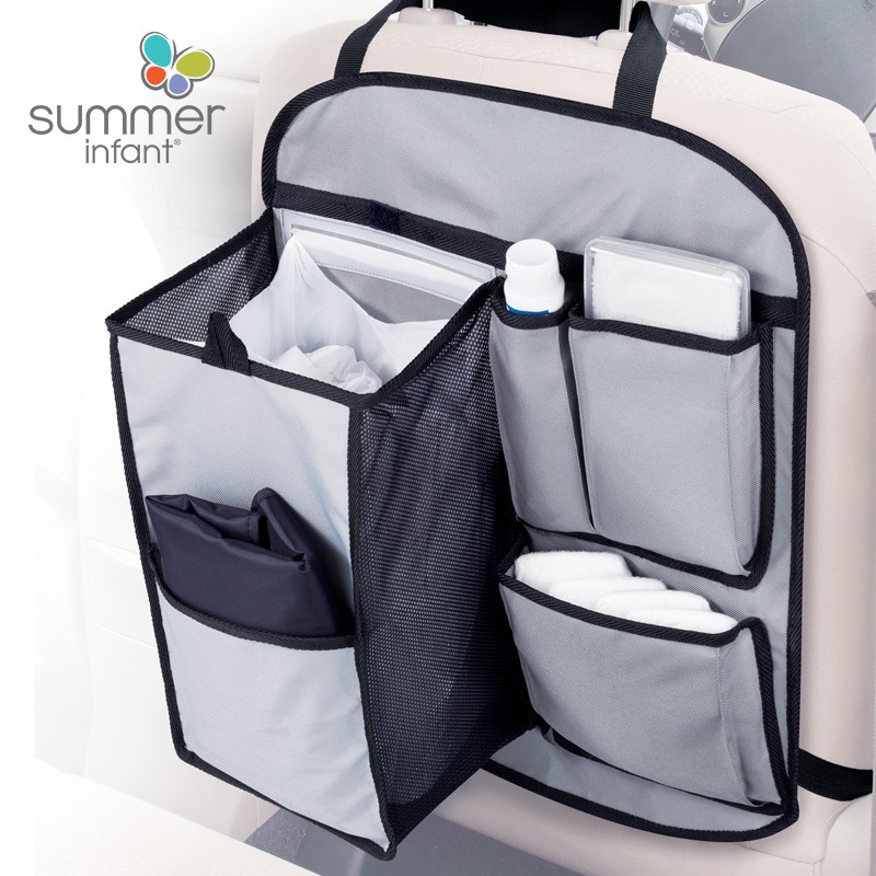 Summerinfant美国进口车载收纳袋车用多功能旅行收纳盒带尿布垫