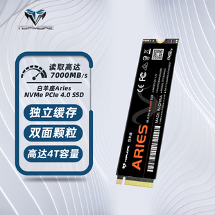 白羊座ARIES固态硬盘2TB 4.0NVMeM2 国产颗粒 PCIe笔记本台式