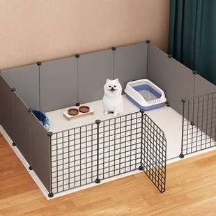2023狗笼子家用室内中型犬小型犬泰迪狗狗围栏带厕所狗窝宠物笼猫