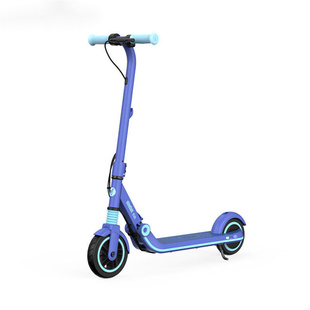 12岁小学生可充电两轮代步车e8站骑王子蓝 儿童电动滑板车6