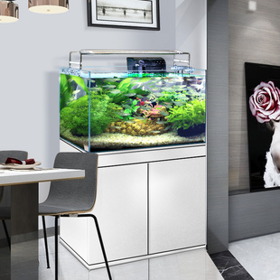 客厅办公中小型落地造J景 2023海星鱼缸超白玻璃生态水草缸开放式