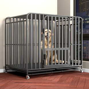 狗笼子大型犬中型犬狗笼带厕所分离家用室内外金毛拉布拉多笼子
