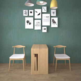 北欧全实木折叠餐桌变形拉伸餐桌椅组合伸缩餐桌家用多功能小户型