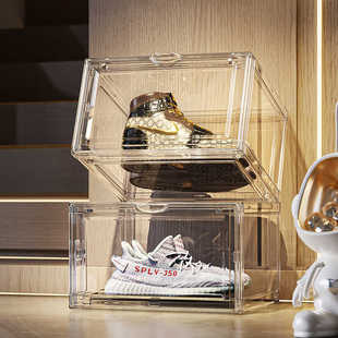 柜鞋 透明亚克力鞋 塑料 架球鞋 盒鞋 存放盒省空间抽屉式 子收纳神器鞋